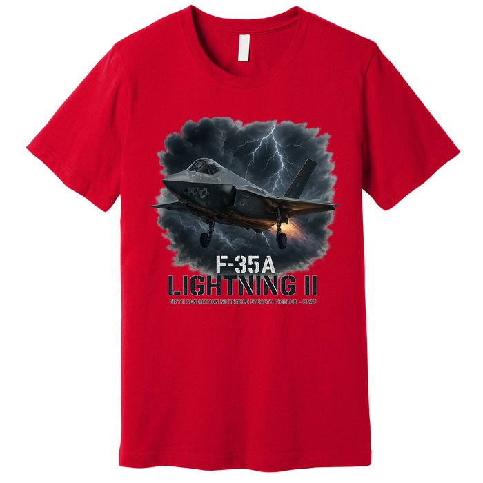 F-35A Lightning II – Dominance In The Skies Premium T-Shirt