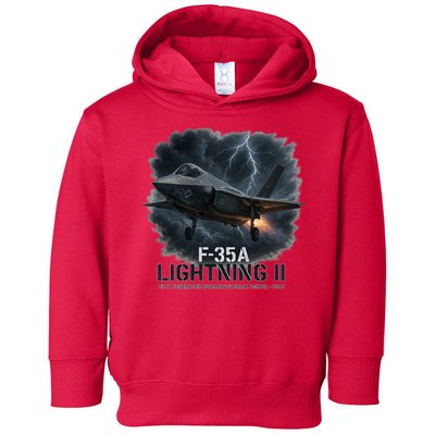 F-35A Lightning II – Dominance In The Skies Toddler Hoodie