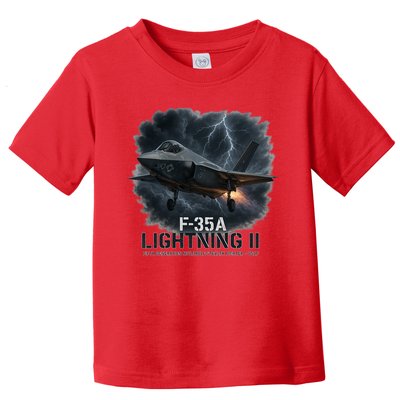 F-35A Lightning II – Dominance In The Skies Toddler T-Shirt