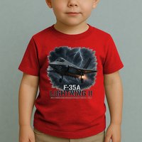 F-35A Lightning II – Dominance In The Skies Toddler T-Shirt