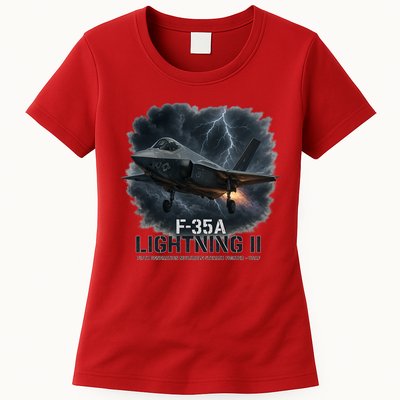 F-35A Lightning II – Dominance In The Skies Womens T-Shirt