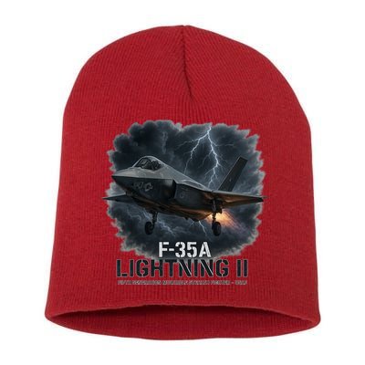 F-35A Lightning II – Dominance In The Skies Short Acrylic Beanie