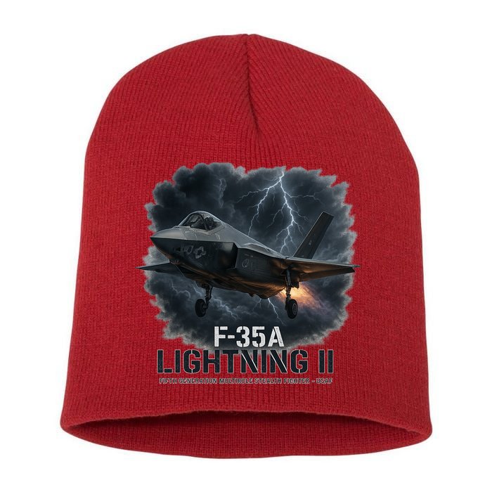 F-35A Lightning II – Dominance In The Skies Short Acrylic Beanie