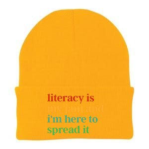 Funny Literacy Is My Jam And IM Here To Spread It Knit Cap Winter Beanie