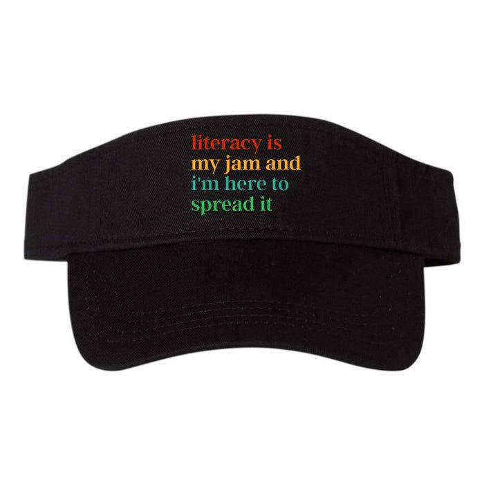 Funny Literacy Is My Jam And IM Here To Spread It Valucap Bio-Washed Visor