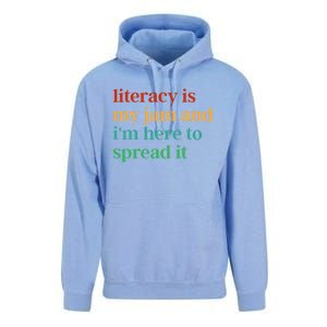 Funny Literacy Is My Jam And IM Here To Spread It Unisex Surf Hoodie