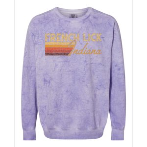 French Lick Indiana Colorblast Crewneck Sweatshirt