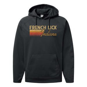 French Lick Indiana Performance Fleece Hoodie