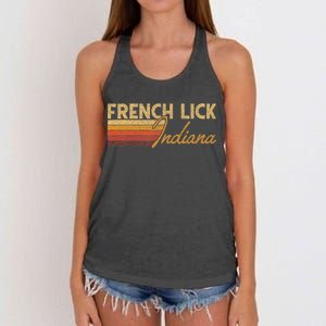 French Lick Indiana Women's Knotted Racerback Tank