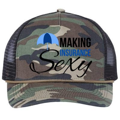 Funny Life Insurance Sales Making Life Insurance Sexy Retro Rope Trucker Hat Cap