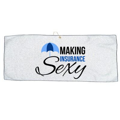 Funny Life Insurance Sales Making Life Insurance Sexy Large Microfiber Waffle Golf Towel