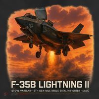 F-35B Lightning II – Vertical Thunder Trucker Hat