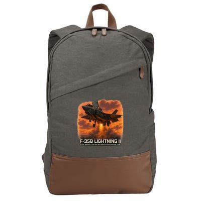 F-35B Lightning II – Vertical Thunder Cotton Canvas Backpack