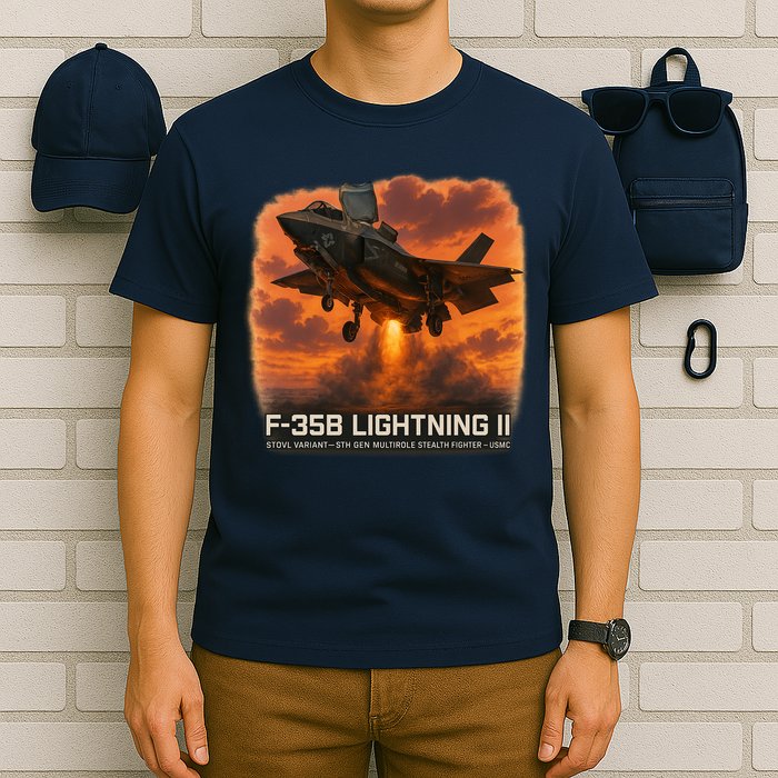 F-35B Lightning II – Vertical Thunder T-Shirt