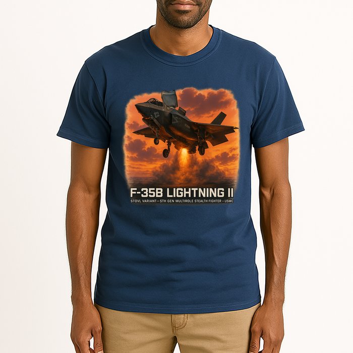 F-35B Lightning II – Vertical Thunder Tall T-Shirt