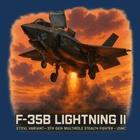 F-35B Lightning II – Vertical Thunder Sustainable Bucket Hat