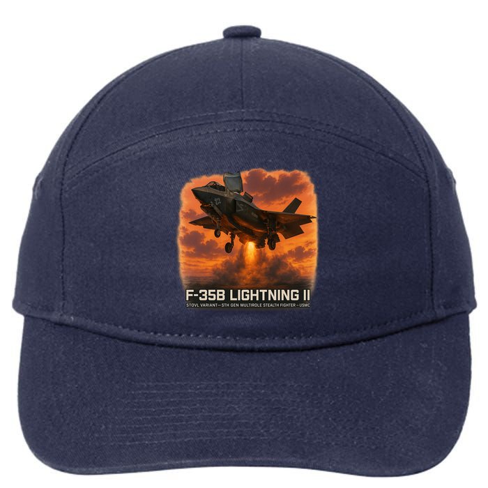 F-35B Lightning II – Vertical Thunder 7-Panel Snapback Hat