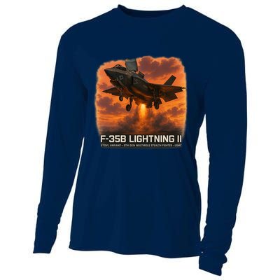 F-35B Lightning II – Vertical Thunder Cooling Performance Long Sleeve Crew