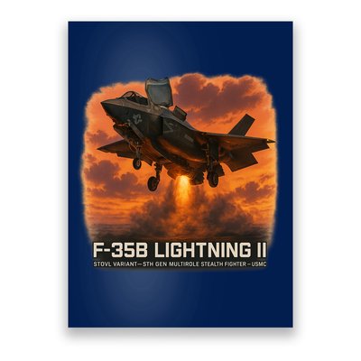 F-35B Lightning II – Vertical Thunder Poster
