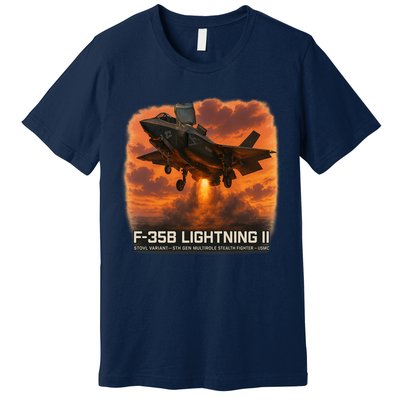 F-35B Lightning II – Vertical Thunder Premium T-Shirt