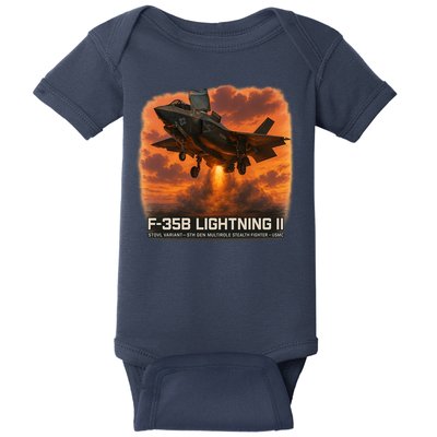 F-35B Lightning II – Vertical Thunder Baby Bodysuit