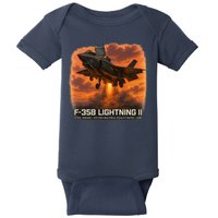 F-35B Lightning II – Vertical Thunder Baby Bodysuit