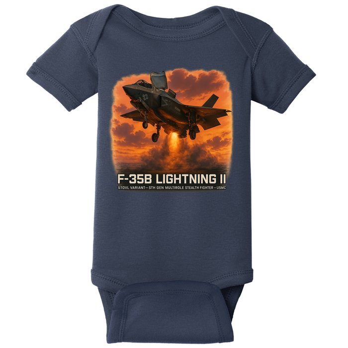 F-35B Lightning II – Vertical Thunder Baby Bodysuit