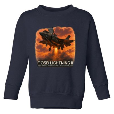 F-35B Lightning II – Vertical Thunder Toddler Sweatshirt