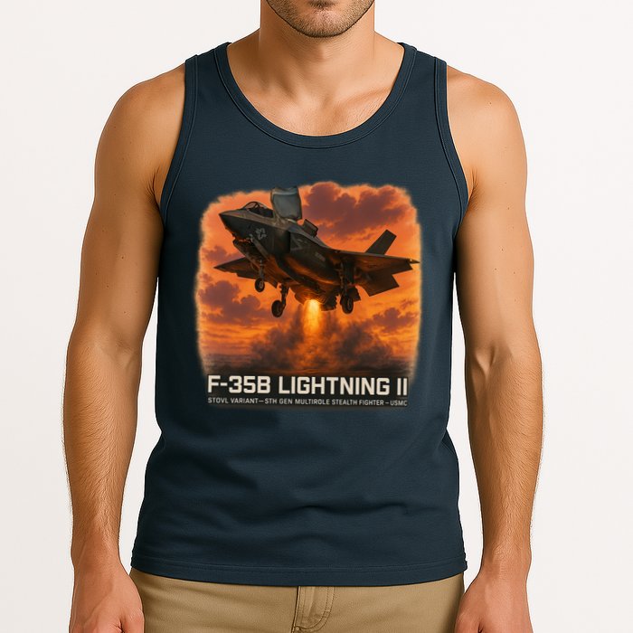 F-35B Lightning II – Vertical Thunder Tank Top