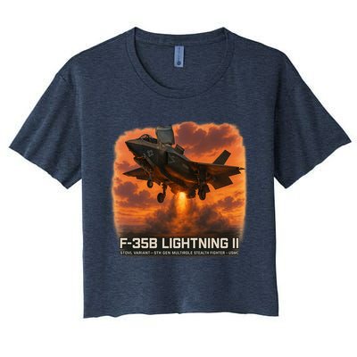 F-35B Lightning II – Vertical Thunder Crop Top