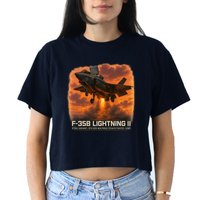 F-35B Lightning II – Vertical Thunder Crop Top