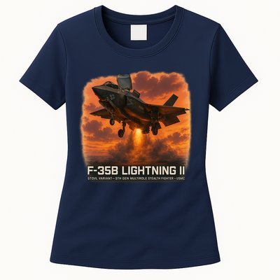 F-35B Lightning II – Vertical Thunder Womens T-Shirt