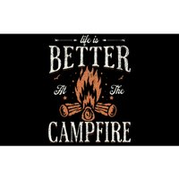 Funny Life Is Better At The Campfire Vintage Camping Camper Bumper Sticker