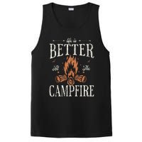 Funny Life Is Better At The Campfire Vintage Camping Camper PosiCharge Competitor Tank