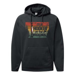 Fishing Lover Im A Hooker On The Weekend Performance Fleece Hoodie