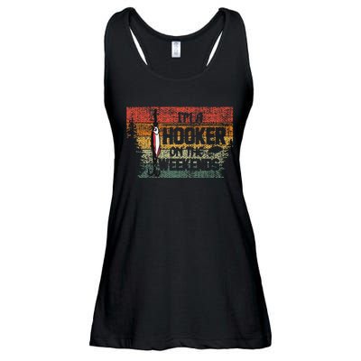 Fishing Lover Im A Hooker On The Weekend Ladies Essential Flowy Tank