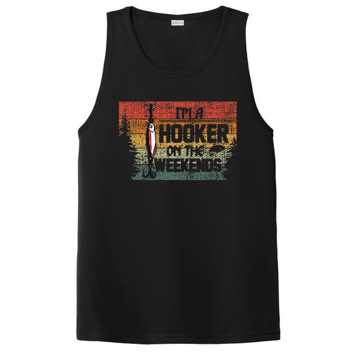 Fishing Lover Im A Hooker On The Weekend PosiCharge Competitor Tank