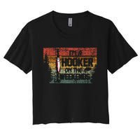 Fishing Lover Im A Hooker On The Weekend Women's Crop Top Tee