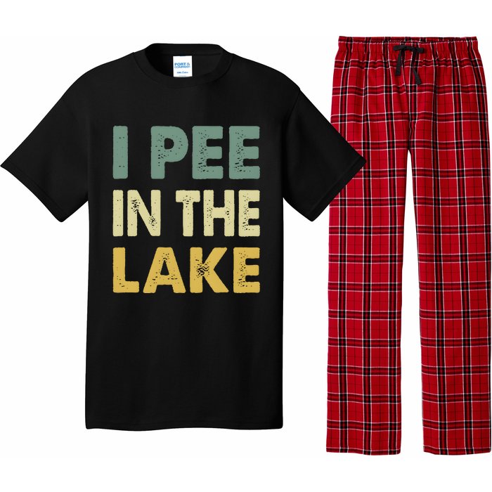 Funny Lake I Pee In The Lake Pajama Set