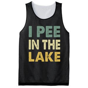 Funny Lake I Pee In The Lake Mesh Reversible Basketball Jersey Tank