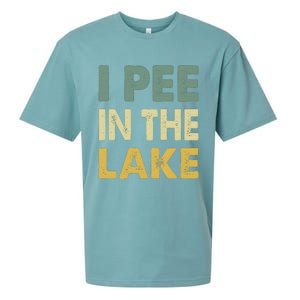 Funny Lake I Pee In The Lake Sueded Cloud Jersey T-Shirt