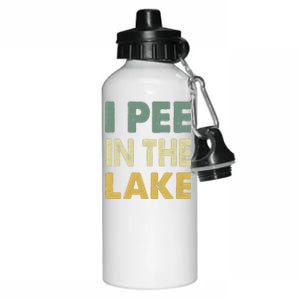 Funny Lake I Pee In The Lake Aluminum Water Bottle