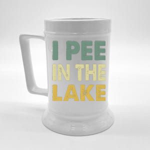 Funny Lake I Pee In The Lake Beer Stein