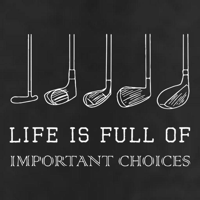 Funny Life Is Full Of Important Choices Golf Clubs Design 11oz C Handle Ceramic Mug