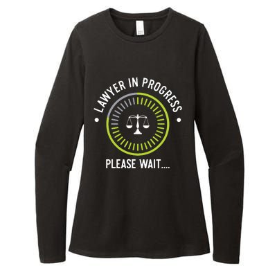 Funny Lawyer In Progress Gift Law School Apparel Womens CVC Long Sleeve Shirt