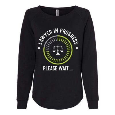 Funny Lawyer In Progress Gift Law School Apparel Womens California Wash Sweatshirt