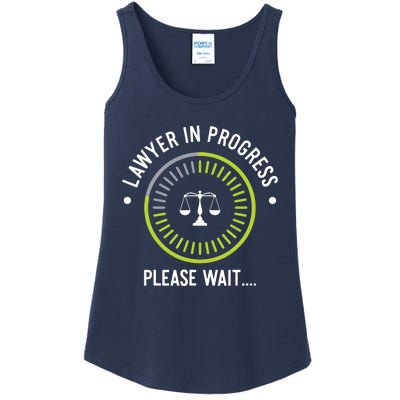 Funny Lawyer In Progress Gift Law School Apparel Ladies Essential Tank