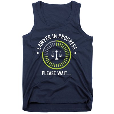 Funny Lawyer In Progress Gift Law School Apparel Tank Top