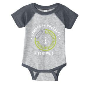 Funny Lawyer In Progress Gift Law School Apparel Infant Baby Jersey Bodysuit