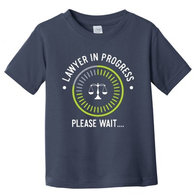 Funny Lawyer In Progress Gift Law School Apparel Toddler T-Shirt